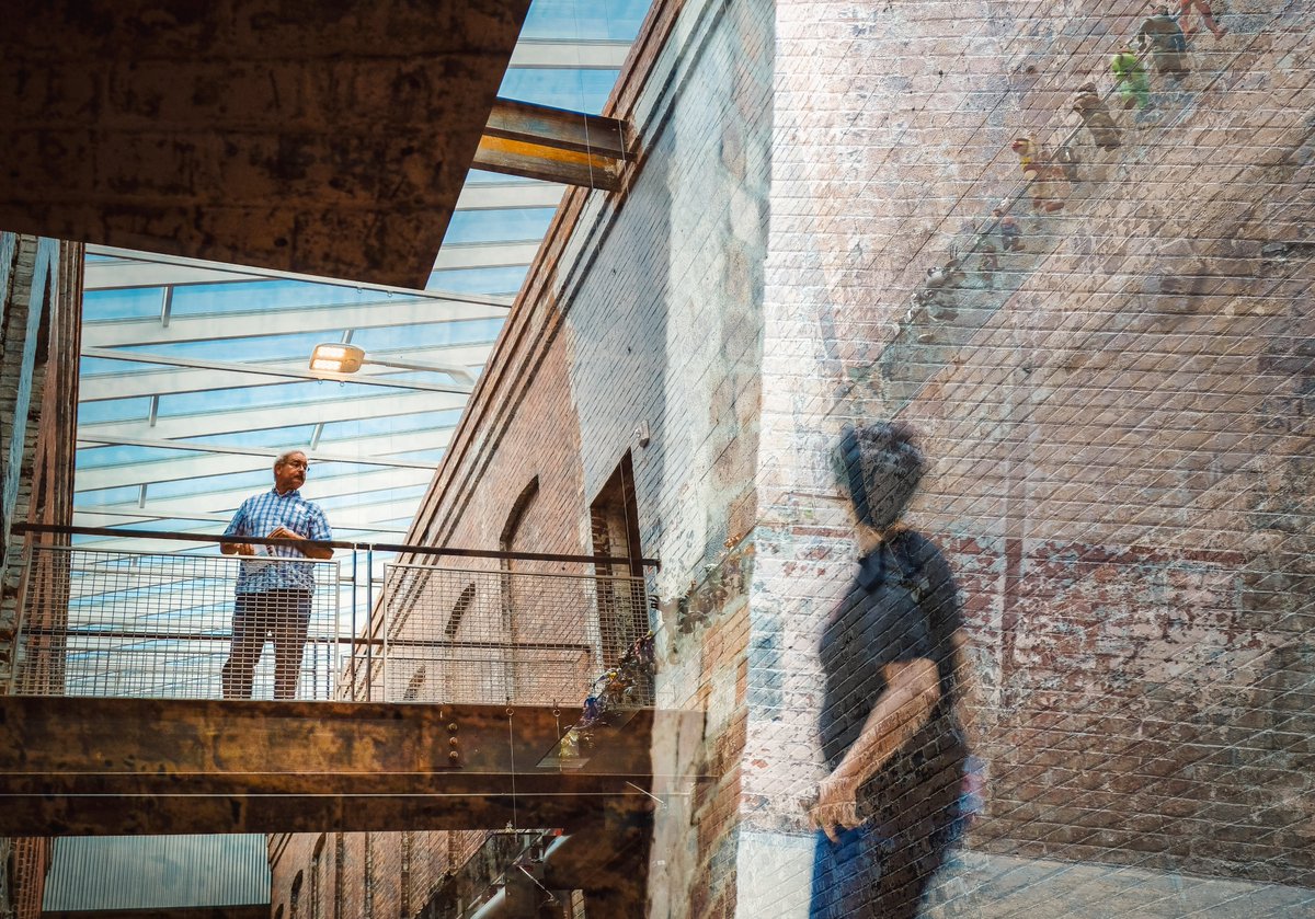 CrouchingCamera's tweet image. Experiments @MASS_MoCA #DoubleExposures