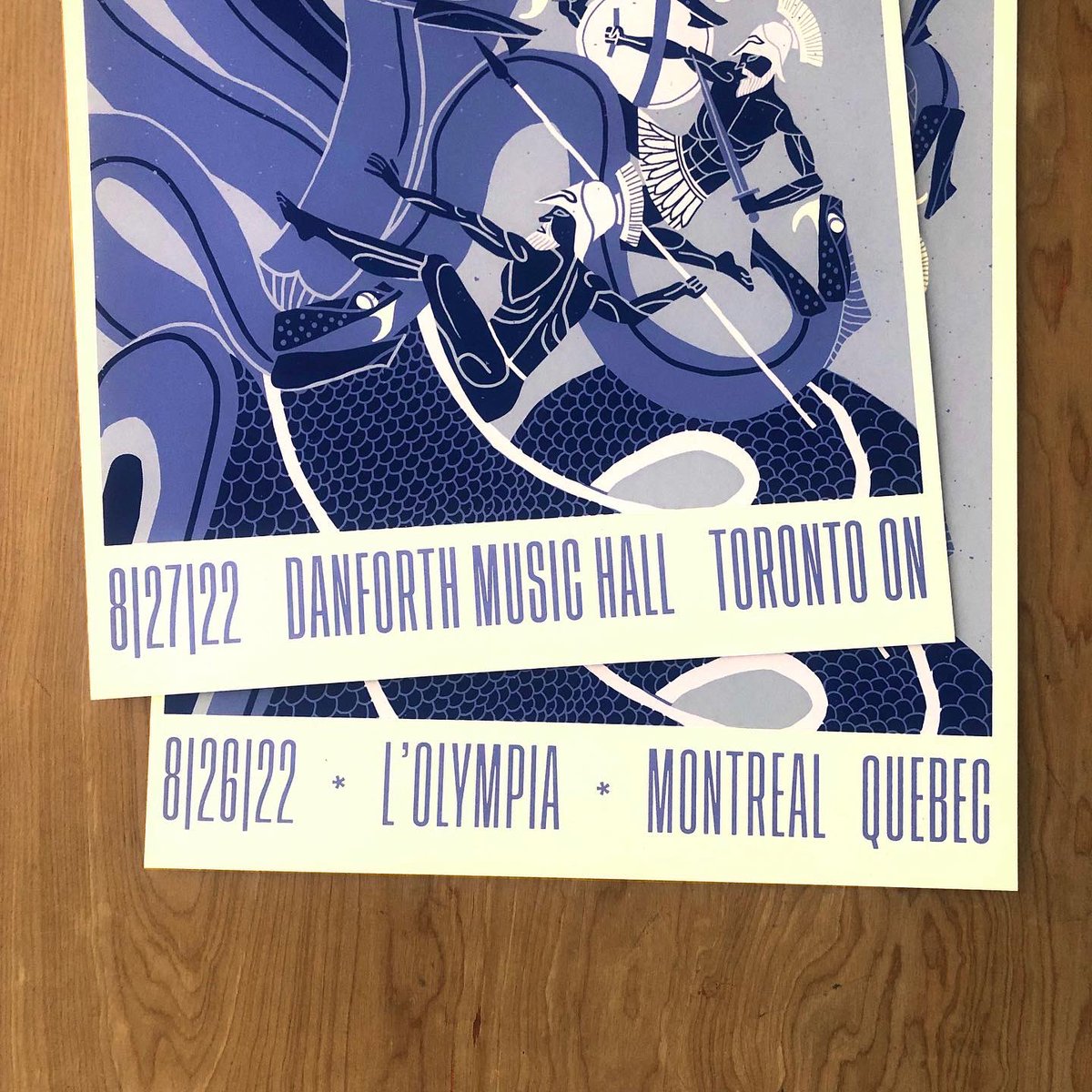 SManifesto's tweet image. ANOTHER WEEKEND OF SHOWS, ANOTHER BRILLIANT GIG POSTER BY @andre_ducci !! One for Montreal, one for Toronto. 100 prints per city, hand numbered and hand screen printed by our printing homies at @widerawakeprint  GRAB EM AT THE MERCH TABLE THIS WEEKEND, SUP!