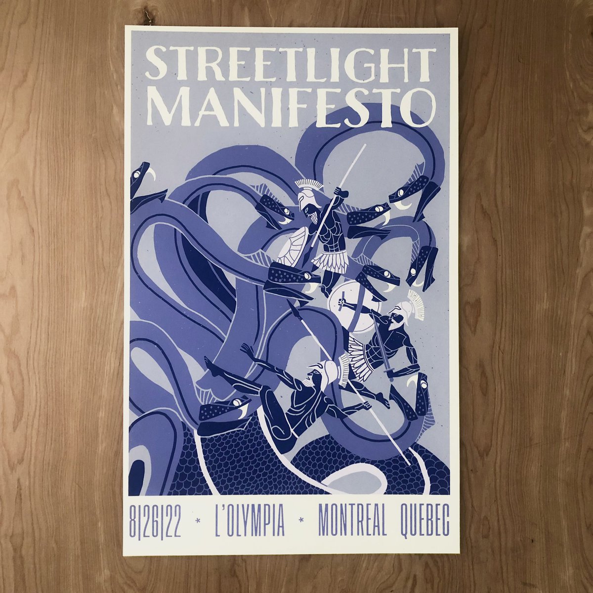 SManifesto's tweet image. ANOTHER WEEKEND OF SHOWS, ANOTHER BRILLIANT GIG POSTER BY @andre_ducci !! One for Montreal, one for Toronto. 100 prints per city, hand numbered and hand screen printed by our printing homies at @widerawakeprint  GRAB EM AT THE MERCH TABLE THIS WEEKEND, SUP!