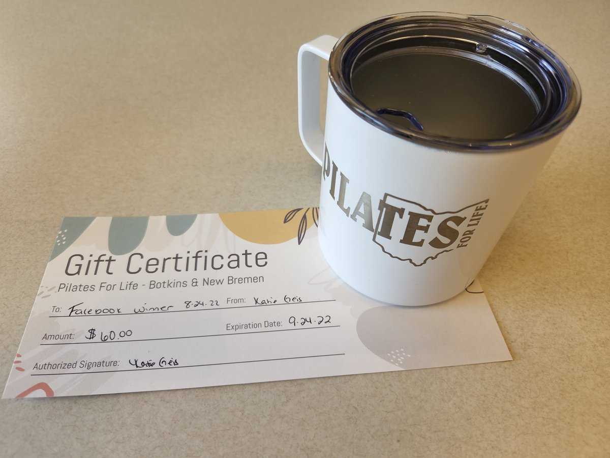 pilates_for's tweet photo. Retweet this and be entered into my Facebook drawing!
#pilates #mugandgiftcert
#raisingawareness #pilatesworks #pilatesforlife
Will drawer tonight! https://t.co/88Fg8Y4wce