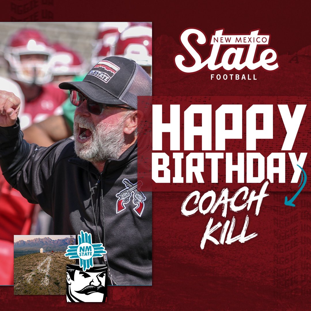It’s Coach Kill’s Birthday! Aggie Nation, join us in wishing the head ball coach a happy birthday! 🎂 #AggieUp