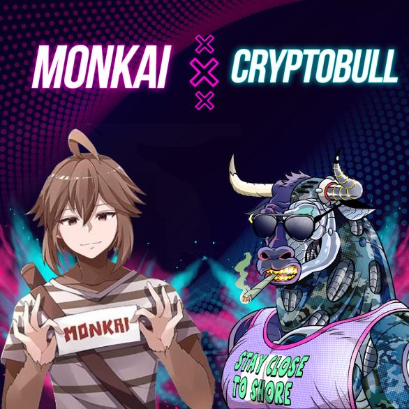 nft_cryptobulls's tweet photo. CRYPTO BULLS NFT CLUB🤝MONKAI

3 x CRYPTO BULLS WL SPOTS🖖

To Enter: 
1️⃣ Follow @nft_cryptobulls &amp; @MonkaiNFT (  Monkai Eth Mint is live now ) 
2️⃣ Like + RT 
3️⃣ Tag friends

⏰ Winners in 24 hours!

#NFTGiveaways #NFTCommunity #NFTs https://t.co/rdQ8Qo7bgM