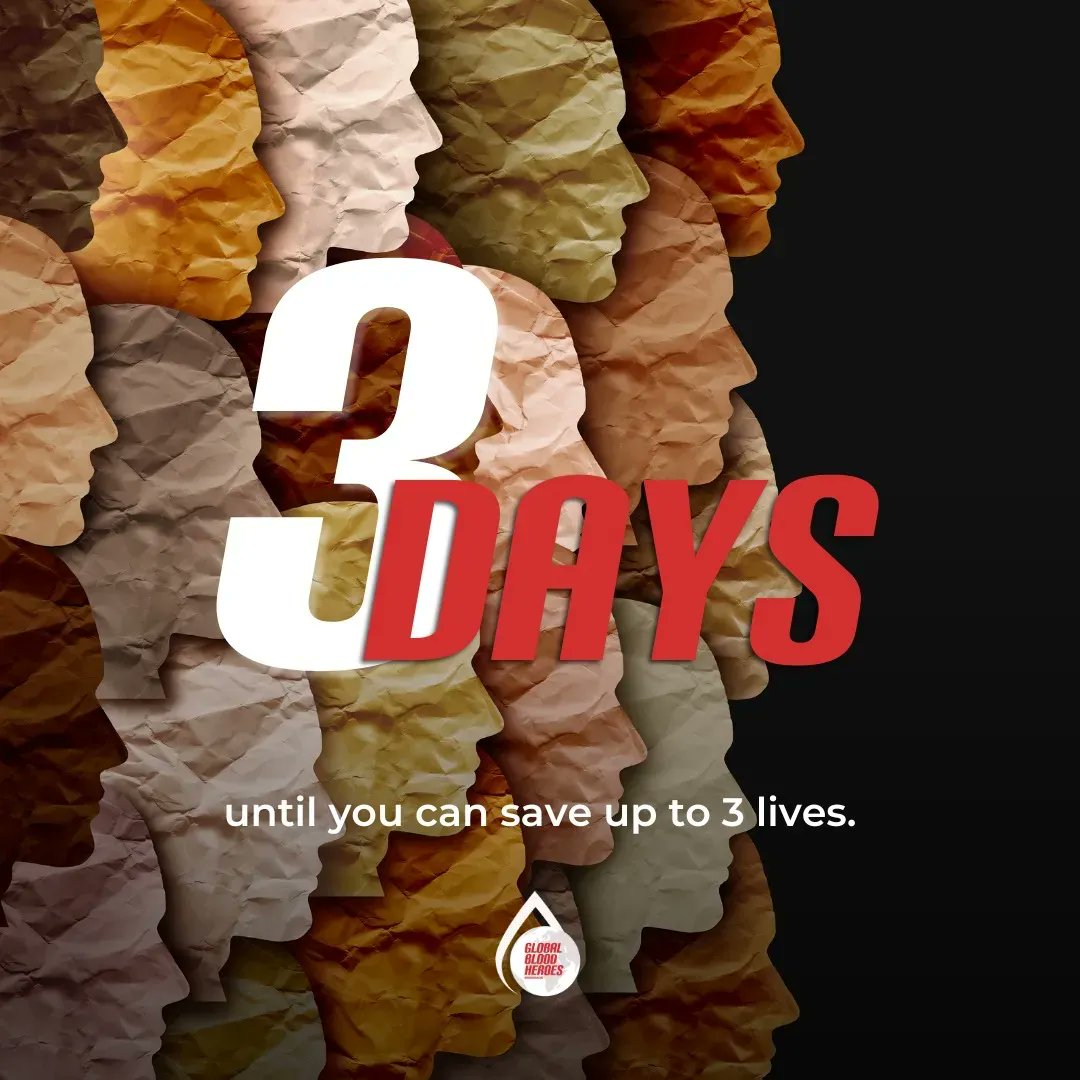 WhoIsHussain's tweet photo. 3 days to go!! and the countdown begins, as we near D-day to break the world record and save lives!! How are you all feeling??

#GlobalBloodHeroes #Blood #WHoisHussain https://t.co/FUT8lGufTf