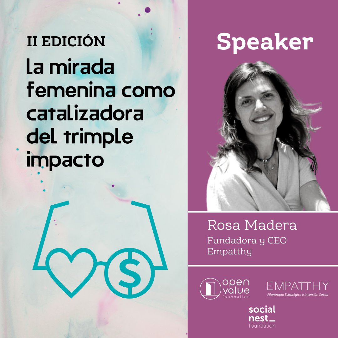 🙋🏻‍♀️Rosa es emprendedora social con + de 15 años de experiencia en #filantropíaestratégica e #inversiónsocial y ha creado Fundación #Empatthy para asesorar en estos ámbitos a empresas, fundaciones y empresarios en proyectos de inversión social eficaces y de alto impacto en Chile.