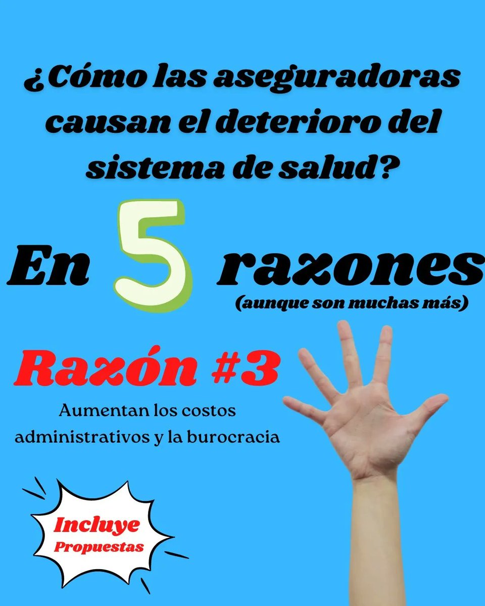 Sergio_RiveraR's tweet photo. ¿Cómo las aseguradoras causan el deterioro de la salud?

Razón #3: Aumentan los costos administrativos y la burocracia

Aparte de las grandes ganancias, las aseguradoras también se quedan con mucho dinero en los salarios millonarios, mercadeo y consultorías innecesarias. https://t.co/9Vtx51bRz8