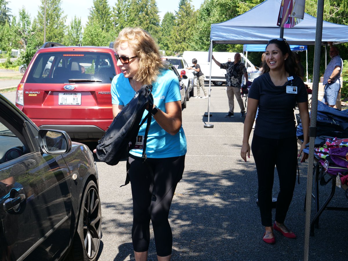SumnerSchools's tweet photo. If you stopped by to help out at our back-to-school resource fair yesterday at Liberty Ridge Elementary, thank you! We served 151 families and distributed 419 backpacks full of school supplies! #bettertogether https://t.co/5tTw27FaB3