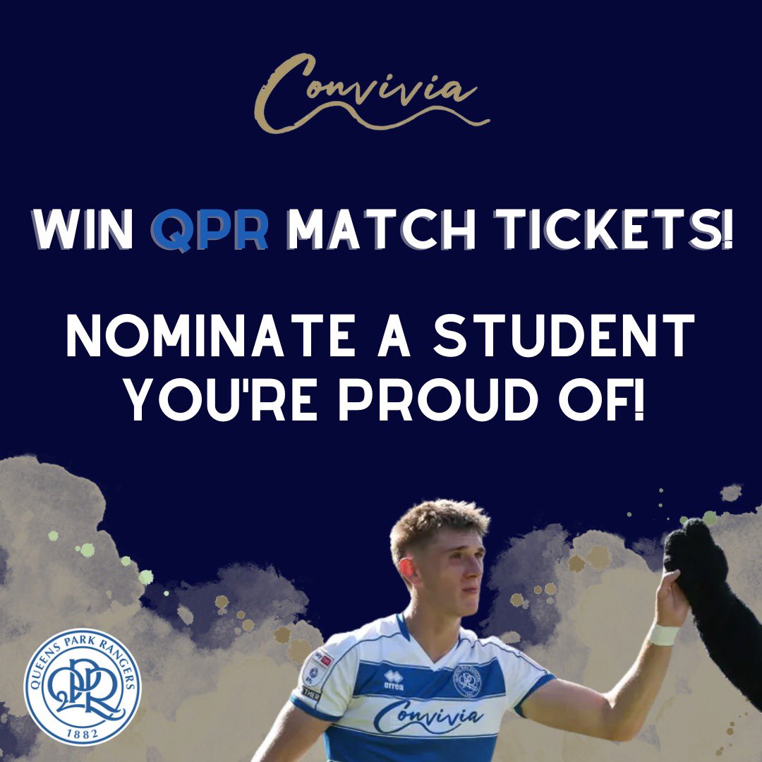 Head over to our Instagram to enter now … 

instagram.com/werconvivia/

#qpr #Competition #football #student #giveaway #footballmatch
<a href="/QPR/">QPR FC</a> <a href="/roy_ledgister/">Roy Ledgister</a>