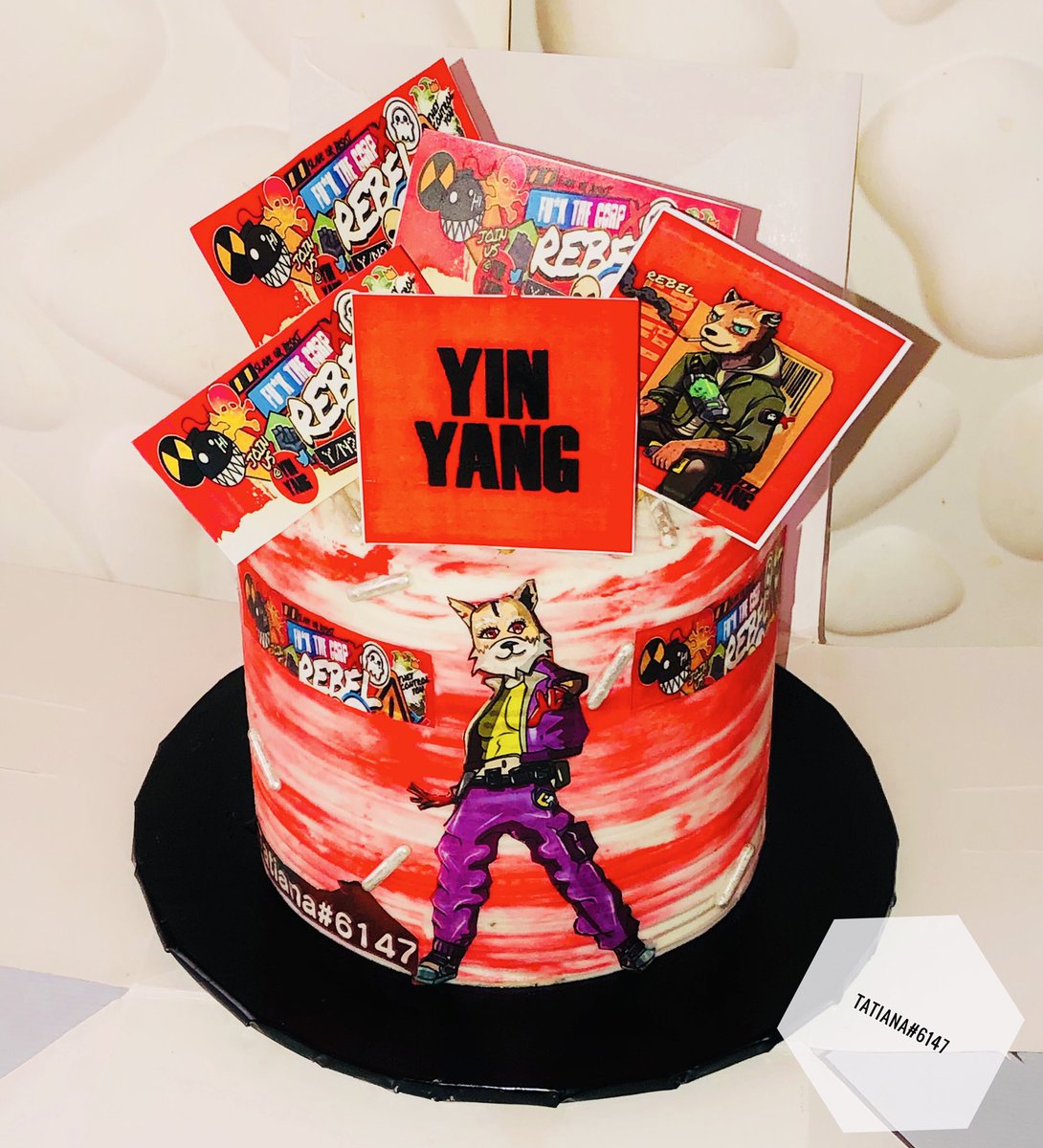Tatianajay01's tweet photo. Why this cake?
Today is not even my birthday 🤷🏽‍♀️
All for my yin yang family🥰
I made this beautiful pre-mint cake for @ProjectYinYang from @KryptoPal_ crew😌I love the energy,vibe,great community,best team👌💯I hope y’all love it❤️@Nomad_eth @MaisonGhost @manos_de_papel_ @4422HM https://t.co/USdkOIwxBm