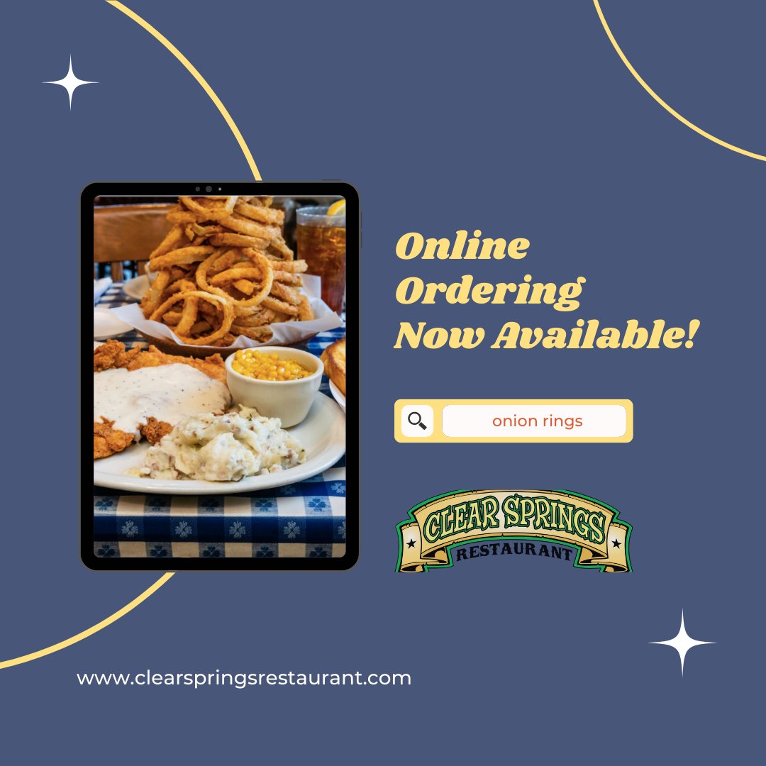 ClearSpringsTyl's tweet photo. We've made it easy to order up all your favorites!ππ
https://t.co/3DtWyXV155
#tylertx #tyler #tylertexas #whitehousetx #easttexas #easttx #easttx #tylerfoodie #bestoftyler #tylerrestaurants #clearsprings #clearspringstyler #clearspringsrestaurant https://t.co/DMIhOXeIkI