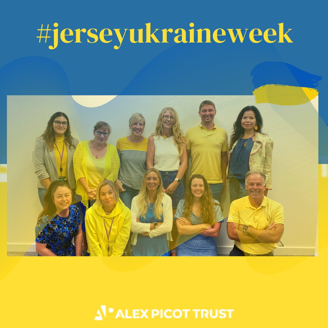 alexpicottrust's tweet photo. Today we are supporting @JsySideBySide 'Blue and Yellow day at work' for Ukraine National Day

https://t.co/IUrLwNiTkB

#jerseyukraineweek #ukraine #jerseyci https://t.co/qIyl5C0fUR