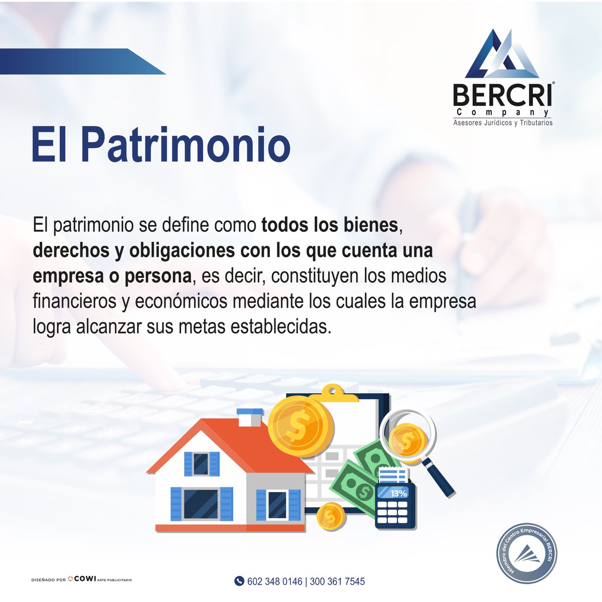 BERCRICompany's tweet photo. De esta forma, se expresa numéricamente🔢 el valor de cada uno de ellos, siendo el Patrimonio Neto la diferencia entre la suma de todos los elementos positivos o Activo y la suma de todos los negativos o Pasivo https://t.co/Hrrs0lHOan