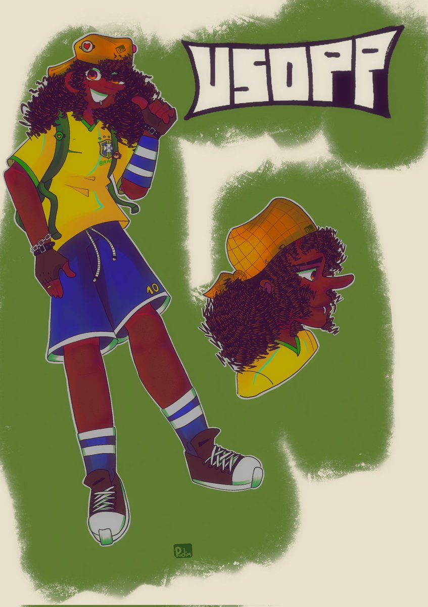 pudMlM's tweet photo. Au dos mugiwaras no Brasil: Usopp🇧🇷

Artista de rua e design (fez as logos das marcas de seus amigos) ele também trabalha meio período na oficina de carro de Franky e joga bola com Luffy e Zoro nos finais de semana. (Ele tem um gato gordo chamado Frajola) #onepiece https://t.co/ez8caw1lXN
