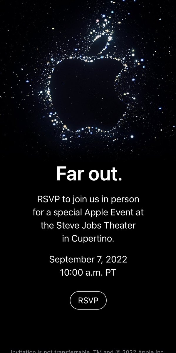 TheiCollection's tweet photo. Apple annonce son #AppleEvent pour le 7 septembre prochain pour présenter les prochains iPhone ! 📱 https://t.co/b5uL15j3gQ