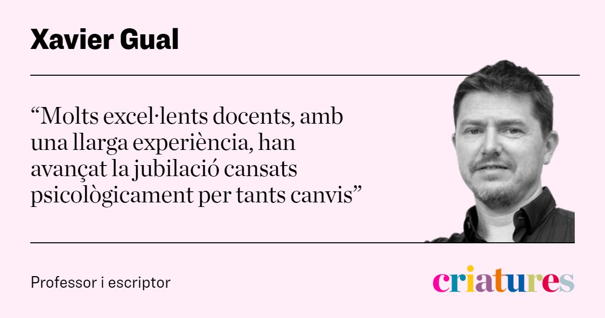 Criatures_cat's tweet photo. Començar una setmana abans: "Tots els docents ja anirem a correcuita el dia 1 de setembre, i el 7 hi ha convocada la primera jornada de vaga. Així estan els ànims".
Com veu Xavier Gual l'inici de curs? 👇
https://t.co/QU9dF2Npcd https://t.co/zTQXezNRrL