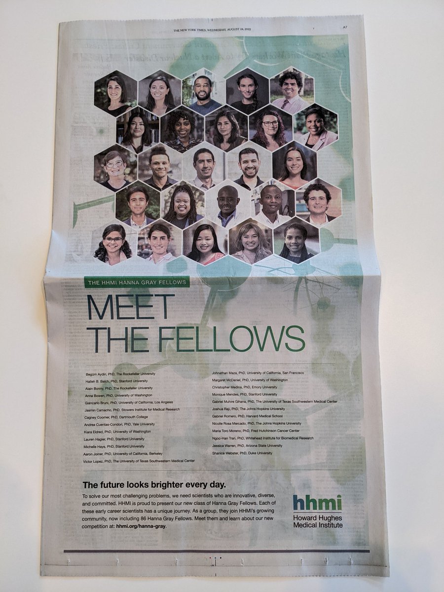 Woo hoo!! #HannaGrayFellows in the <a href="/nytimes/">The New York Times</a> today 
We at @HHMINEWS are so proud of all of you