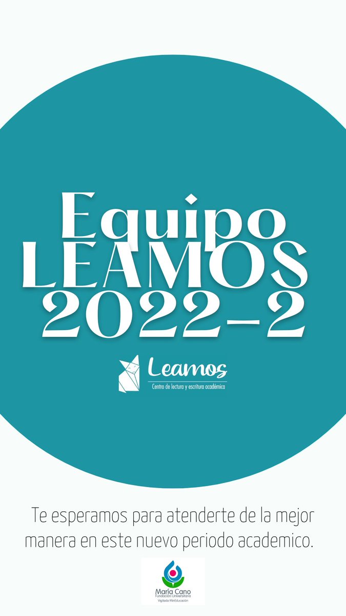 LeamosMariaCano's tweet photo. El equipo leamos te espera en este nuevo periodo académico. 🦊✨ https://t.co/lhpws4dHxA