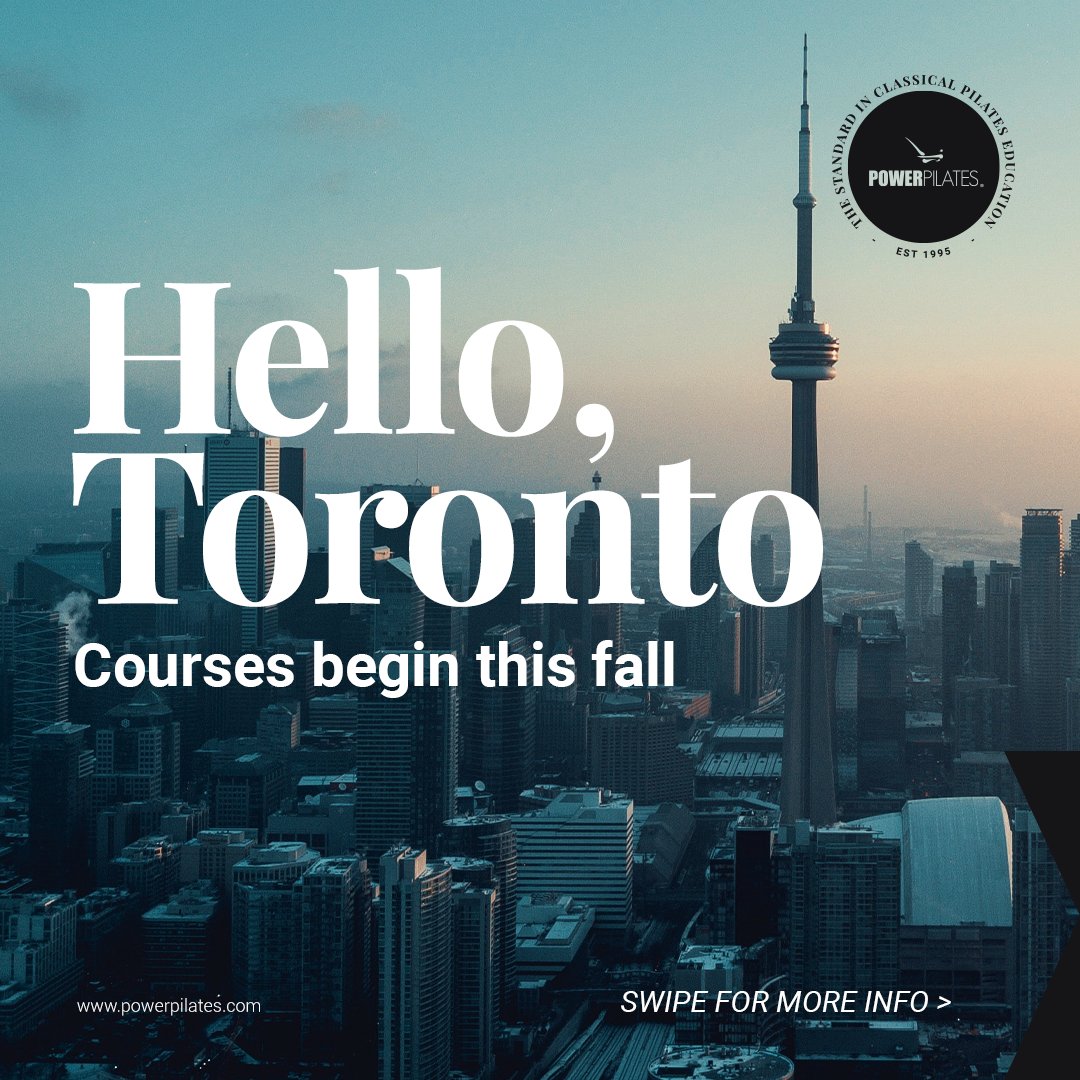 powerpilates's tweet photo. Hello, Toronto! Calling all future Pilates instructors in the Ontario. Teacher training courses begin this fall. Register now for early bird reduced tuition. Swipe for more dates and information.

#powerpilates #pilatescertification #pilatestraining #torontopilates https://t.co/lY8vxs3bmJ