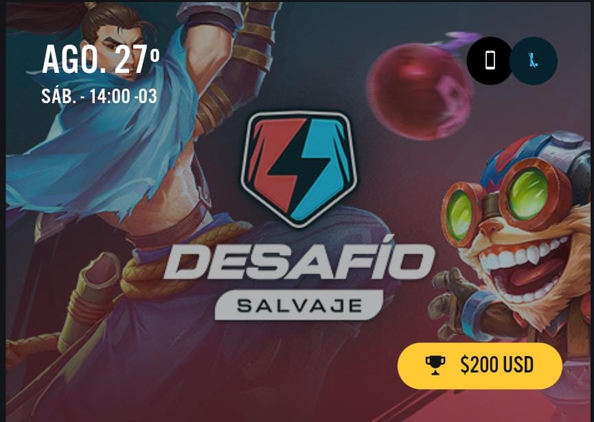ATENCIÓN a la comunidad competitiva de #WildRift #WRELatam 
Torneo 5vs5 con inscripcion gratuita 
Premio en USD 
❤️ y RT para que llegue a los equipos interesados
egl.tv/tournament/7277