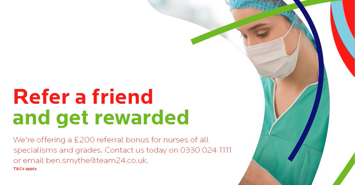 Have you already found yourself your perfect roles with us? Do you know anyone who is still looking for their perfect role?

At Team24 we have a great referral scheme, where candidates can earn up £200* for referring a friend to work with us once they have worked 200 hours fo ...
