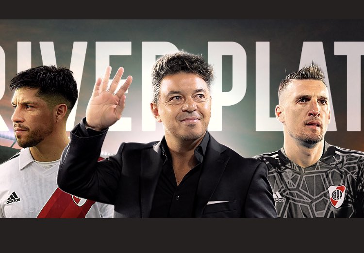 Portada de cuenta oficial de River después de los falsos rumores. CM UD ES DIABOLICO 😎😎😎