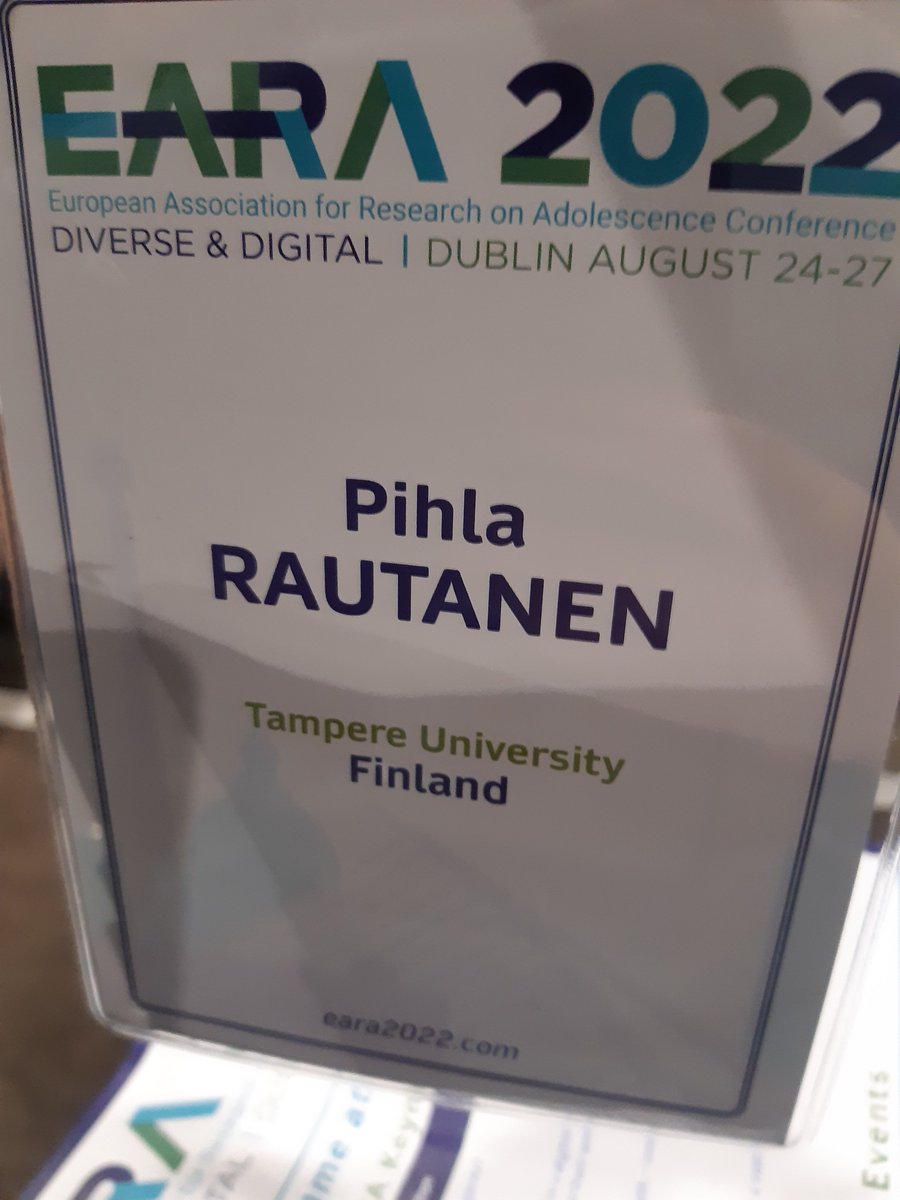 So it begins. Excited to be participating and presenting @ #EARA2022