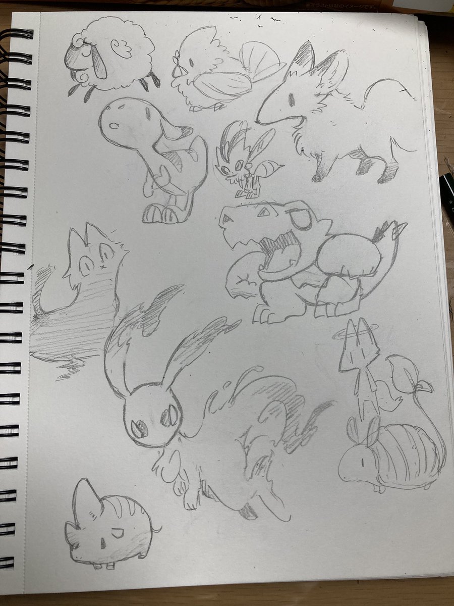 12.二次創作ばっかり。たまにモンスターとかミニキャラ描きたくなると思いつきで創作描いたりする 