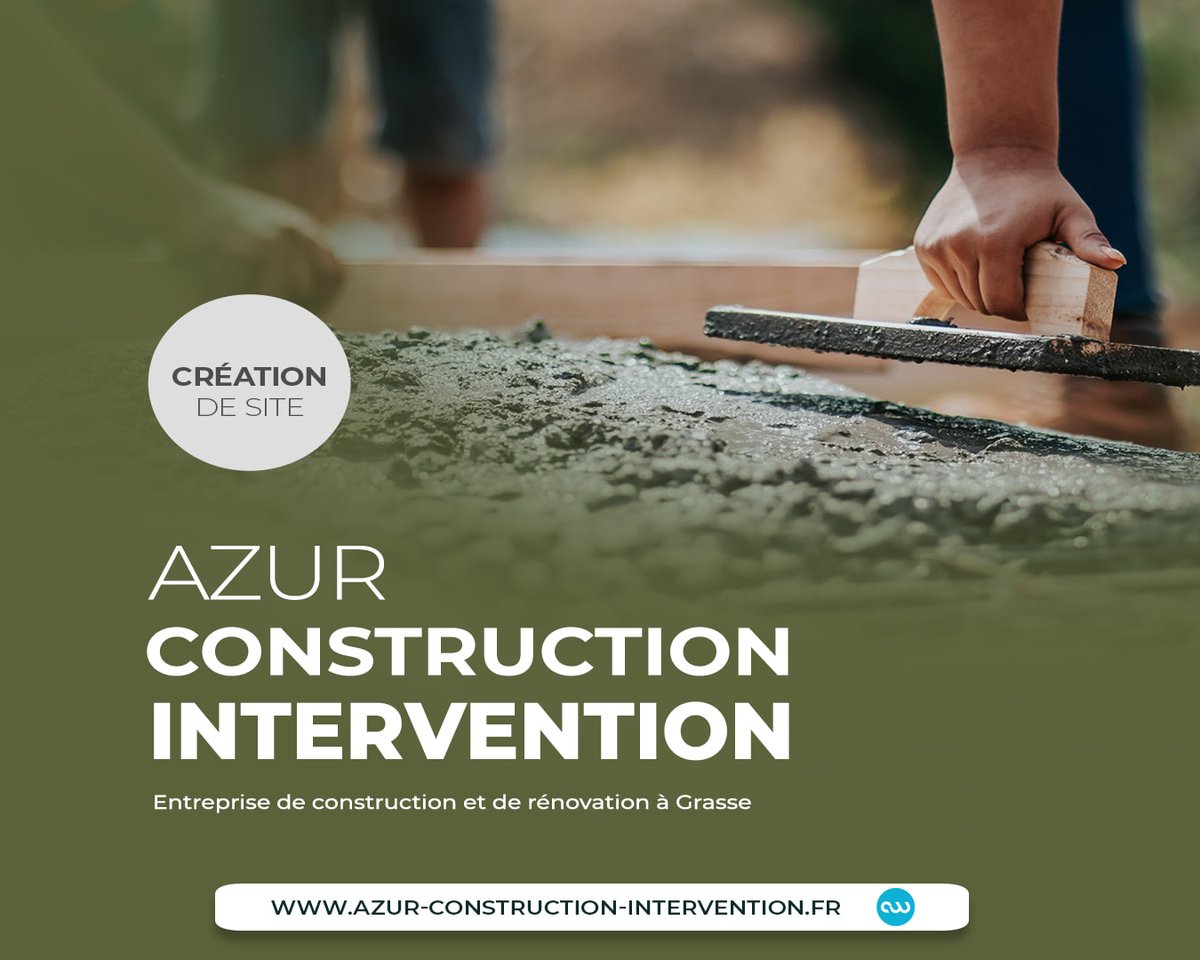 coteweb's tweet photo. Azur Construction Intervention, entreprise qui propose ses services dans la construction et la rénovation de maison 🏠 a confié à Côteweb la création de leur #siteweb 😍
N'hésitez pas à le consulter 👉 : https://t.co/1ThPGWz1QV https://t.co/Fw7bClipJ2