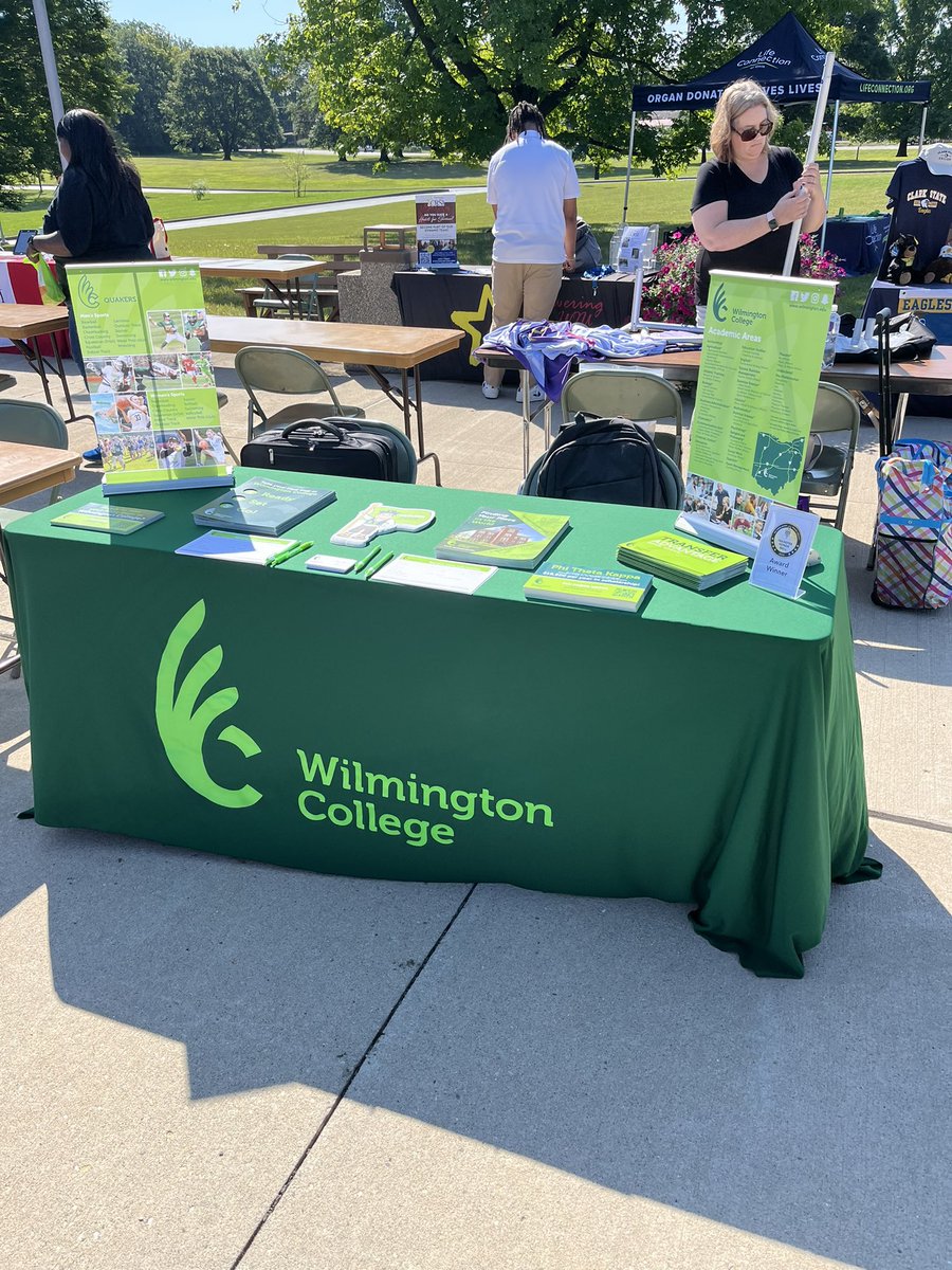 Come see Wilmington College today at <a href="/clarkstate/">Clark State College</a> for the Welcome Back Event to celebrate the start of the Fall Semester! <a href="/PHITHETAKAPPA/">Phi Theta Kappa Honor Society</a> <a href="/WilmingtonColl/">Wilmington College (OH)</a>
