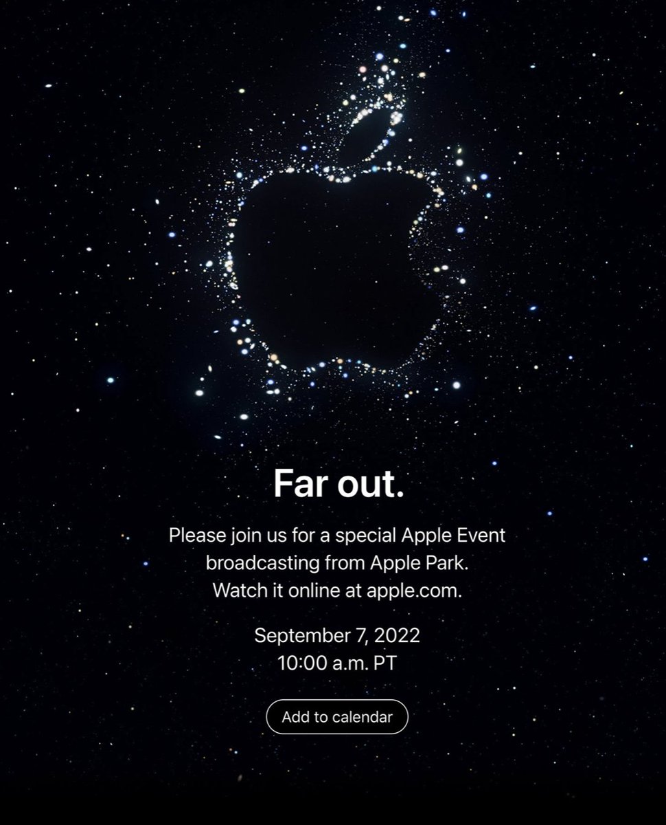 iamprasadtech's tweet photo. #AppleEvent : Sep 7th ( 10:30 pm ) 

#iPhone14 Series Launch Date 🍏🔥 

#prasadtechintelugu https://t.co/I42qN3B0c7
