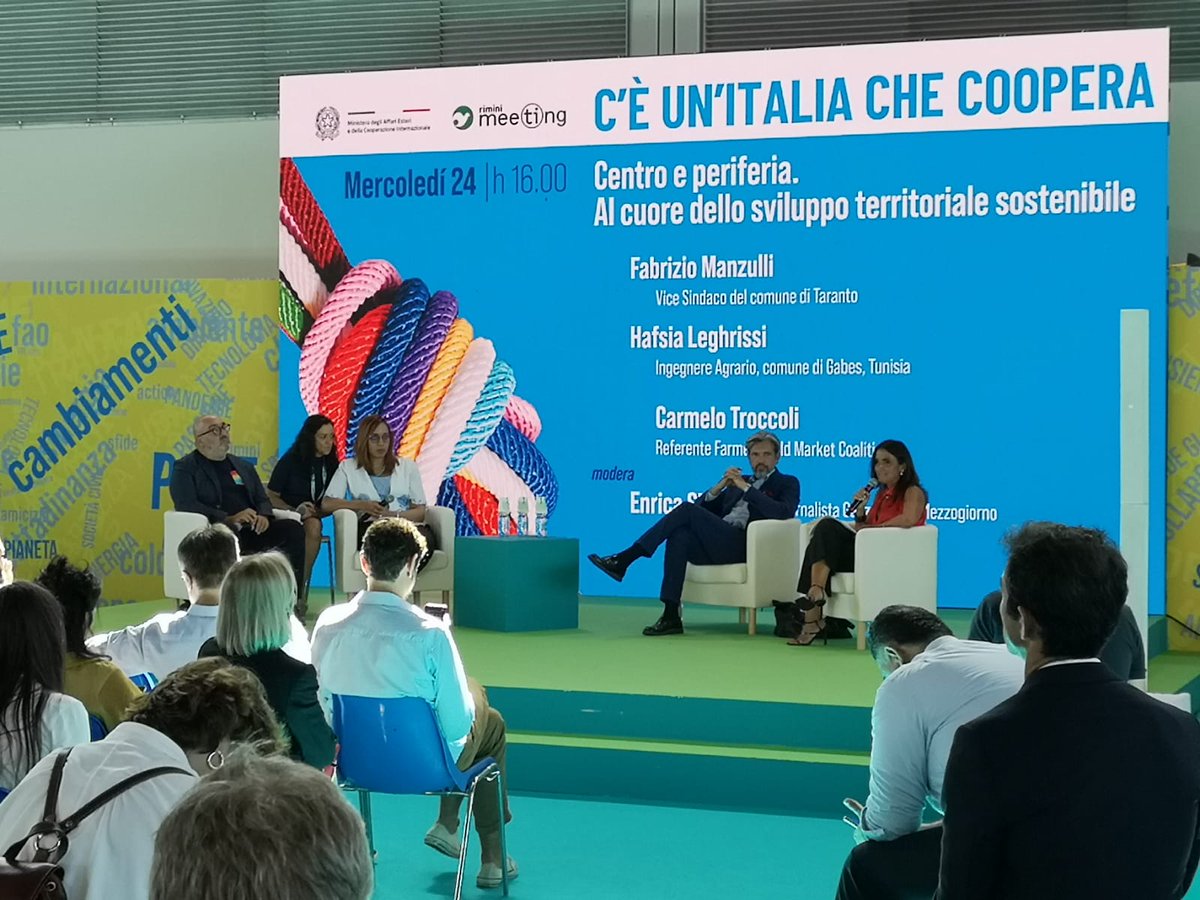 CIHEAMBari's tweet photo. #1italiachecoopera @MeetingRimini
Connessione tra aree urbane e le loro periferie rurali: firmato accordo per progetto #BESTTAG tra @comuneditaranto e cittร di #Gabes ๐น๐ณ
Uno scambio win-win in grado di stimolare crescita socio-economica e #sicurezzaalimentare nel #Mediterraneo https://t.co/CtCl2s8Dbb