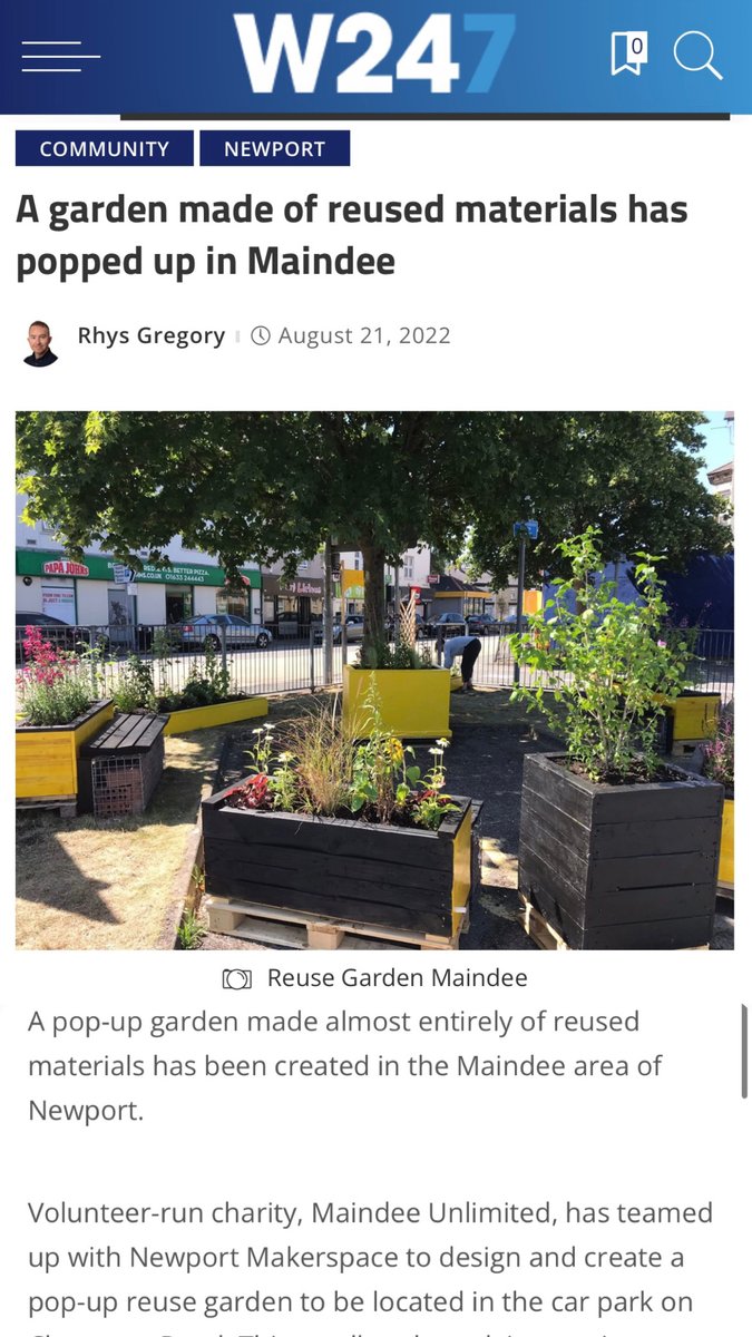 MaindeeLibrary's tweet image. Our newly-opened reuse garden has been featured in @Wales247 📰  

With drought-resistant plants, reused tumble dryers, and leftover paint, it’s a sustainable gem in the heart of Maindee🌱

More about Maindee’s reuse garden: bit.ly/3wsCjX5