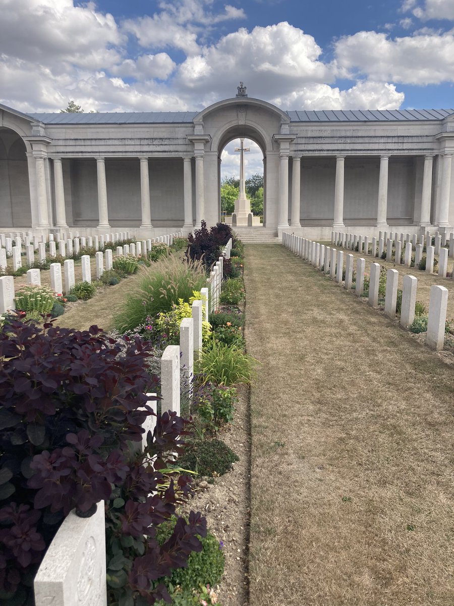 WW1_Education's tweet photo. Back in France with the second wave of @CWGC guides! Representatives from all across the U.K. A real  pleasure to be working them and with @MaxDutton2 and @fiona_tabary Look out for them next week at Thiepval AND at Tyne Cot! https://t.co/xBjpwrL2MY