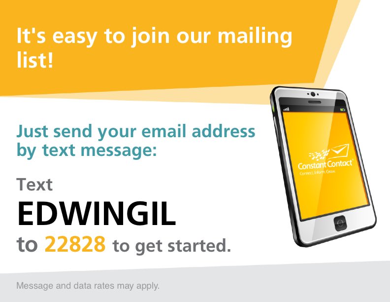 EdwinGil's tweet image. Join our mailing list! Text EdwinGil to 22828