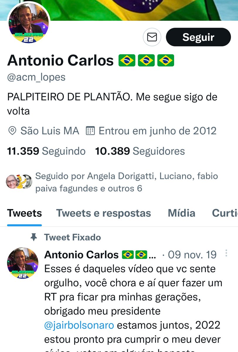 Compas, ajudem a denunciarem esse perfil q está espalhando fake, e discriminação contra as religiões de matrizes africanas.. E tem esse bolsoacéfalo aí que vários seguem..