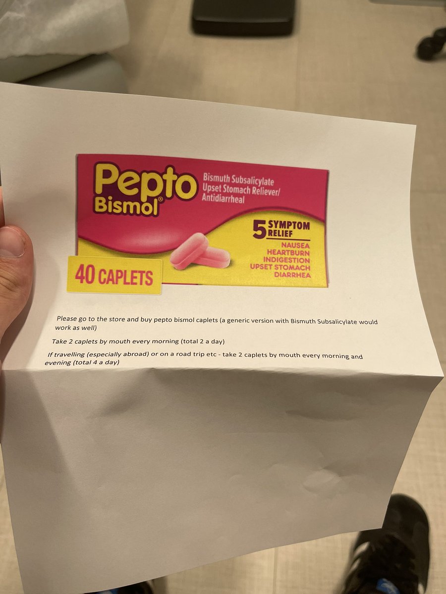 _adasco's tweet photo. First appointment with my new GI today and he asked me if I’ve ever tried “this” then handed me this paper… https://t.co/6zVcdS63D1