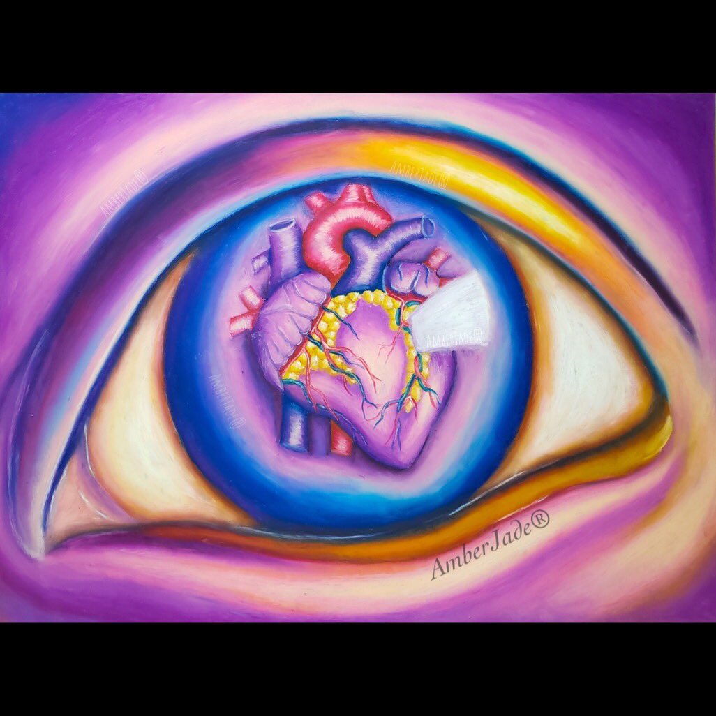 ArtistAmberJade's tweet photo. “In a See of People…” #pastelpainting #artist #art #myart #myartwork #vibrant #surrealism #oilpastel #pastelart @Crayola 
AmberJade® #uniquelymyway https://t.co/F52CpOdFSv