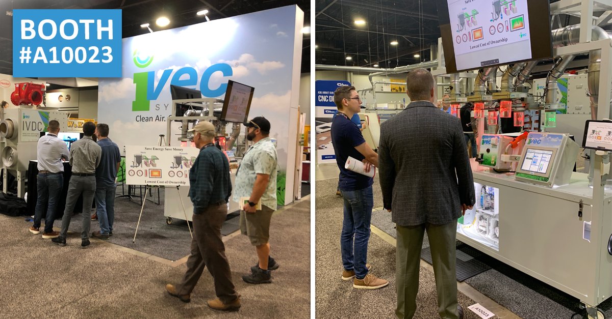 IvecSystems's tweet photo. DAY TWO of IWF in Atlanta. We would love to meet you! Please stop by IVEC Systems’ BOOTH #A10023 to see our new Automation Controls cart for a hands-on demonstration of how high-efficiency dust collection and money savings can go hand-in-hand. https://t.co/eHz0cbU6jz