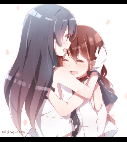 "Agano-nee can be an absolute sweetheart when she isn't so frisky all the time. Noshiro prefers her this way very much but she loves her Onee-chan either way.~"
