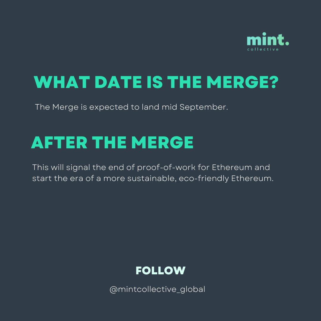 The Merge is the most significant update to Ethereum since its launch in 2015.

Ethereum’s transition to Proof of Stake will improve the network’s sustainability, security, and economic durability. 🌱