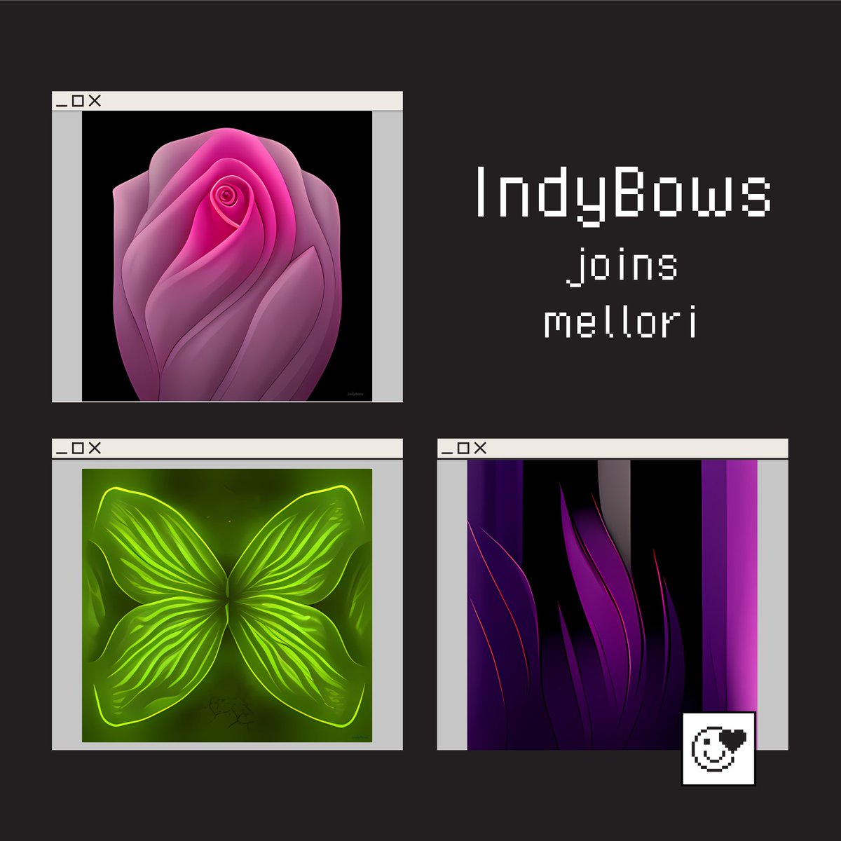 <a href="/IndyBows/">IndyBows 🅁🅅🄽 𓄿</a> collection available now at mellori! Check her collection out! 

Here's the link: 👇

mellori.market/collections/IN…

#Ravencoin #RVN #NFT #Artist $RVN