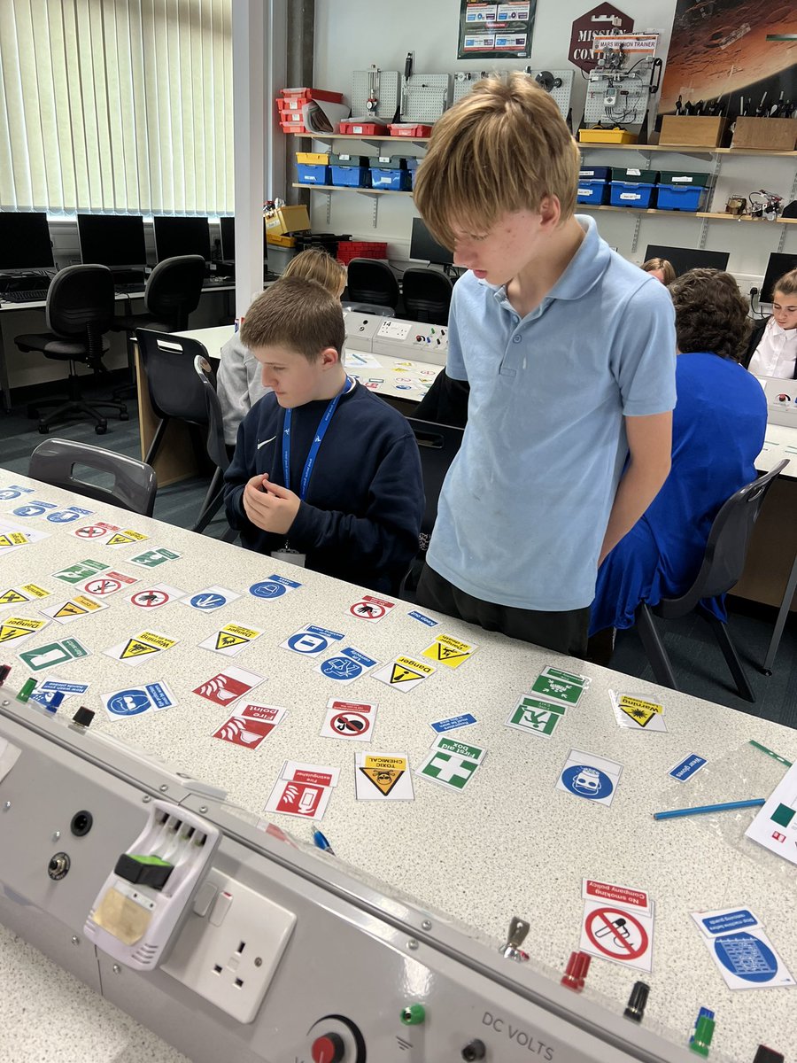 FATech_Ed's tweet photo. Our Hub3 class getting to grips with the safety sign colour code - watch out for that Forklift!! #FORsafety https://t.co/Mq9cbTk2dd
