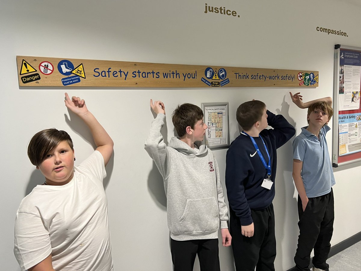 FATech_Ed's tweet photo. Our Hub3 class getting to grips with the safety sign colour code - watch out for that Forklift!! #FORsafety https://t.co/Mq9cbTk2dd