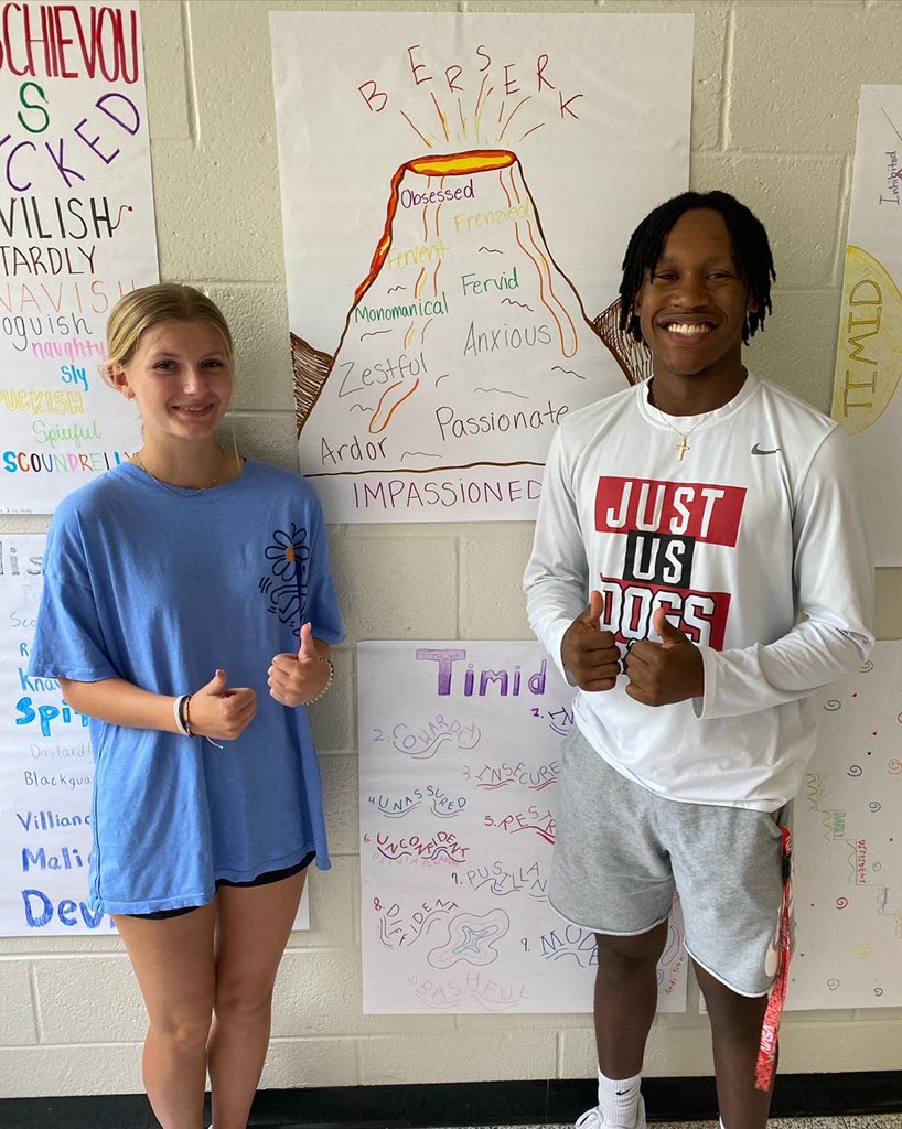 NGHS_Bulldogs's tweet photo. Mrs. Powell’s LA classes are developing analytical skills through tone vocabulary. 

Given an emotion and synonyms list, students are challenged within small groups to rank the tone words, develop a consensus on order, &amp; create a graphic organizer with the class. #PROUDtobeNG https://t.co/bjoPKvFaEH