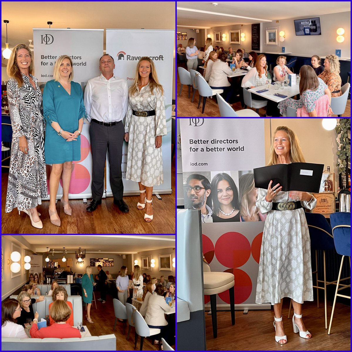 Amazingly well done Cath Robertshaw for your inspirational speech at the Institute of Directors (IoD) Ladies Connect Lunch held at Refuge. Your passion and energy will undoubtedly encourage many who listened to you today to go that extra mile and achieve their goals!
