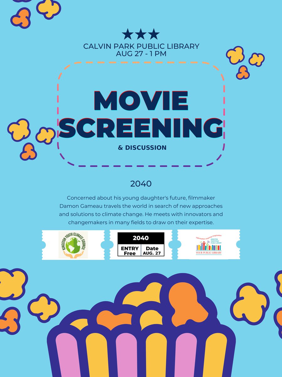 From 12-4pm on Saturday, Aug. 27, join the Kingston Youth Climate Council for an earth-conscious afternoon. bit.ly/3R8QBnW