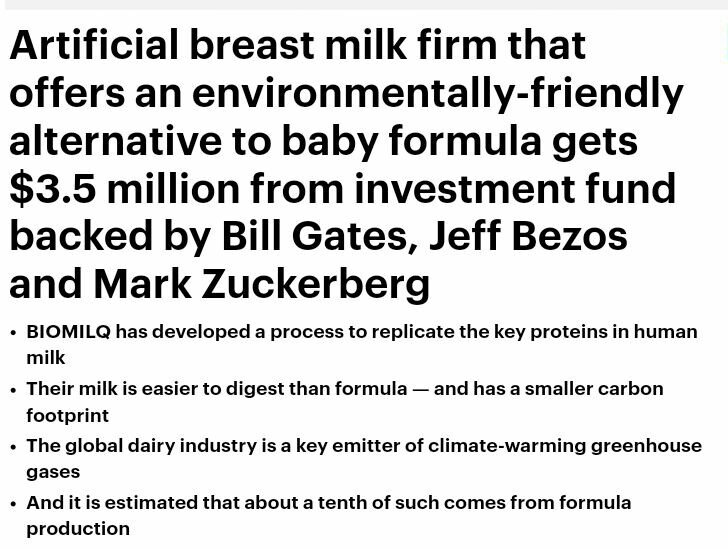 ivanajpavlovic's tweet photo. @sremac_ @ladymaryane @Jovana1244 @MilinaDoric #ArtificialBreastMilk #BIOMILQ #BillGates #JeffBezos #MarkZuckerberg #BabyFormula #CarbonFootprint #ClimateWarming https://t.co/e6sVZ4tZ07