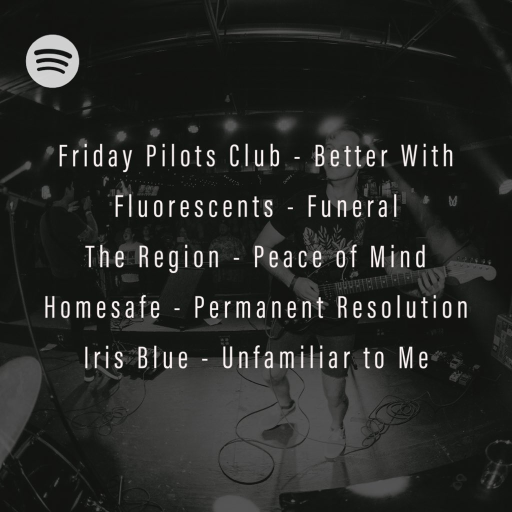 TinyKingdomsIL's tweet photo. Hi guys! We just added some new tracks to our Jams of the Week Spotify playlist! This week featuring @fridaypilots @FluorescentsIL @TheRegionBand @homesafeIL and @irisbluechicago. Be sure to follow the playlist and check out the songs! 

https://t.co/2ZdqfpOZm1 https://t.co/0wwySnINJh