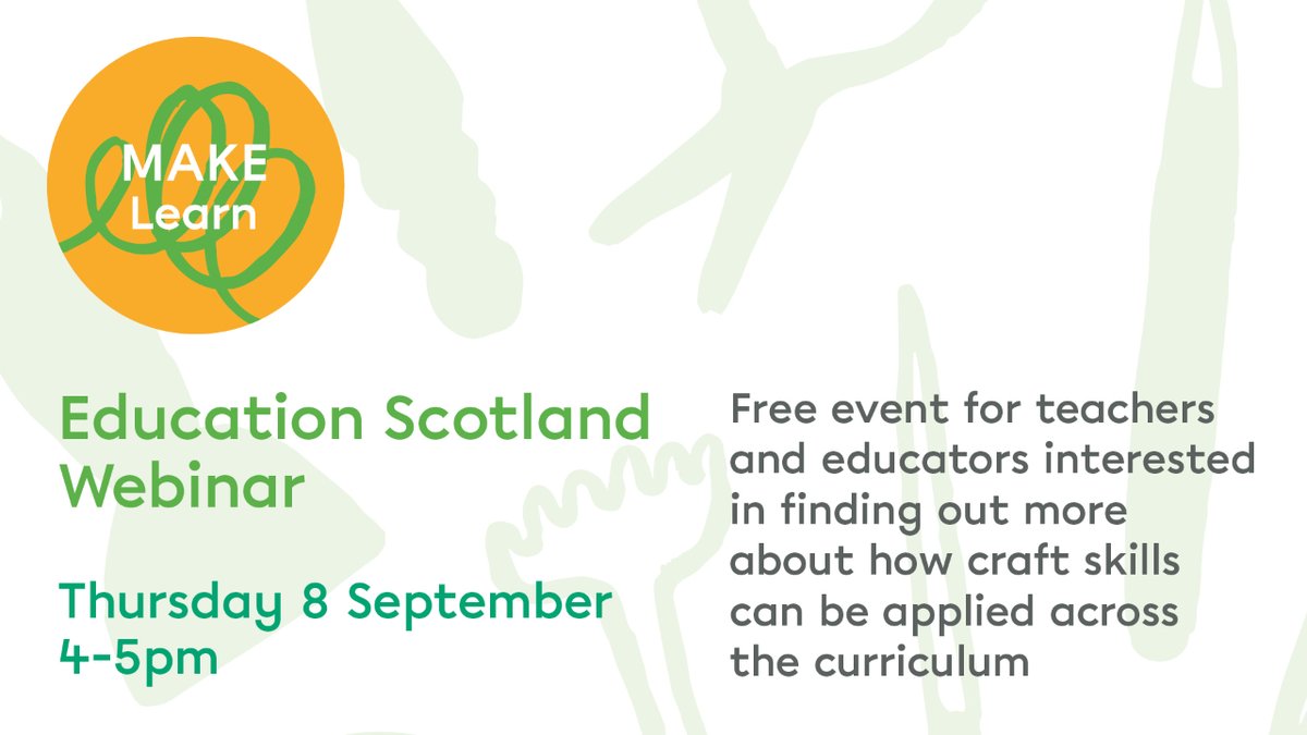 Fife Contemporary on Twitter "RT craftscotland Join us for the MAKE