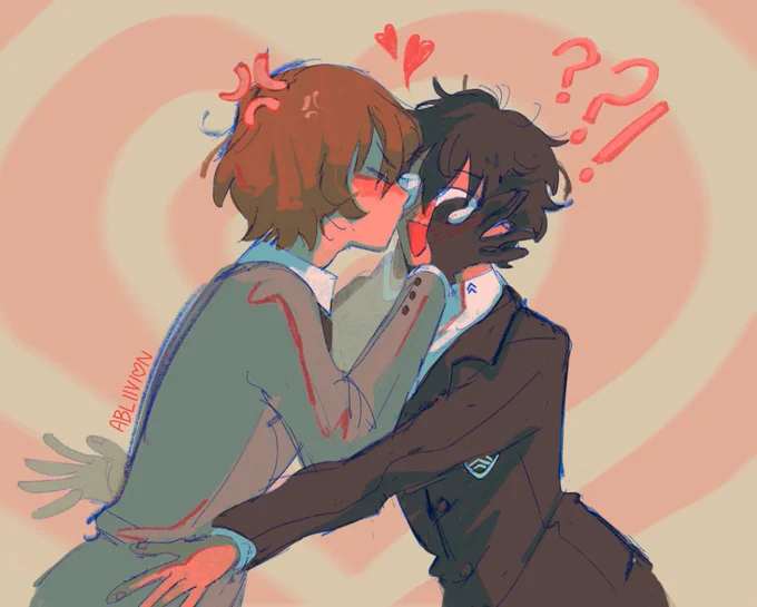 idk if i ever posted this akeshu commission i did months ago ?!?! #p5 #p5r #akeshu 