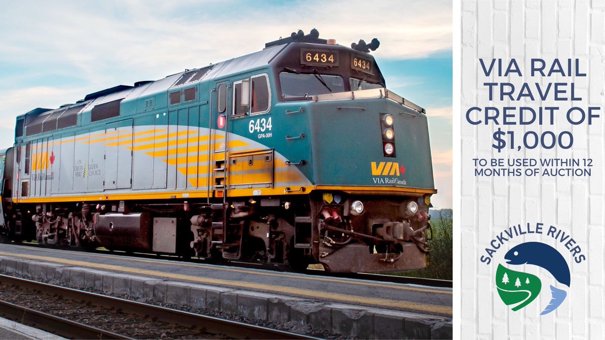 New auction items keep a-rollin’ in, including an incredible donation from VIA Rail Canada. Get your tickets on Eventbrite or at the office! September 16, 2022.